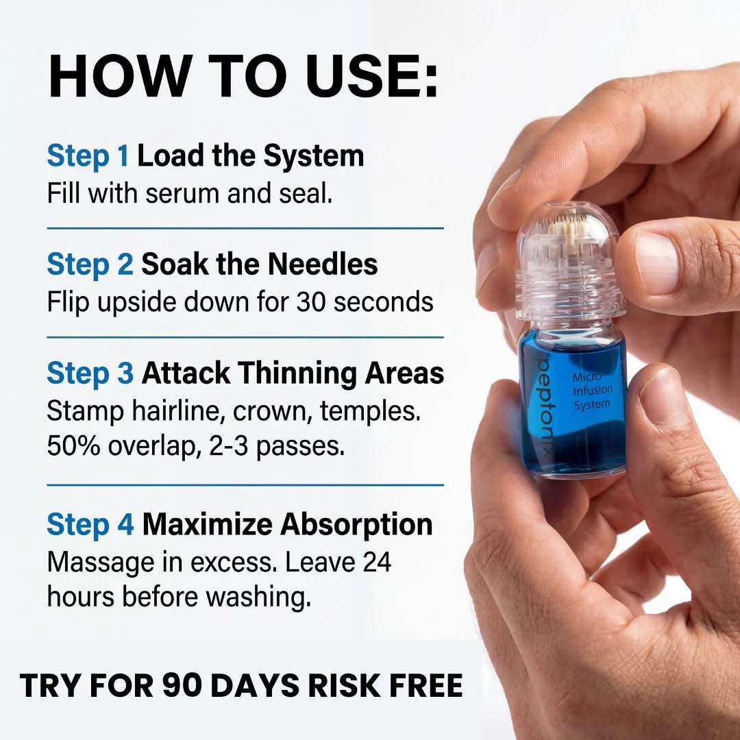 Peptonix - The Most Powerful Peptide Infusion  Hair Regrowth System